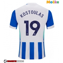 Moške Nogometnih dresov Brighton Charalampos Kostoulas #19 Domači 2025-26 Kratki rokavi